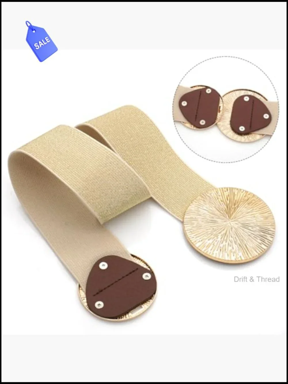 Wide Stretchy Waist Belt Elastic Cinch Belt for Dresses